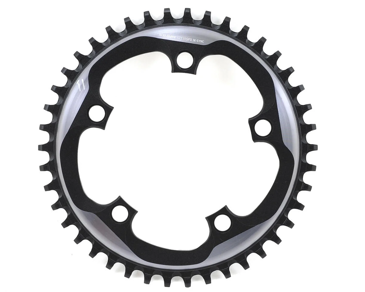 SRAM Force 1 X-Sync Chainring (Polished Grey/Black) (1 x 10/11 Speed) (110 BCD) (Single) (42T)